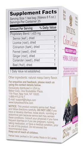 Boîte Hyleys Colon Cleanse et emballage attrayant évoquant le rituel bien‑être.