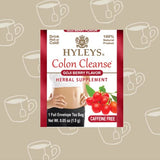Infusion Hyleys Colon Cleanse fruitée au goji pour bienfaits digestifs.