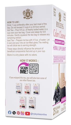 Ingrédients herbacés naturels de Hyleys Colon Cleanse favorisant le confort digestif.