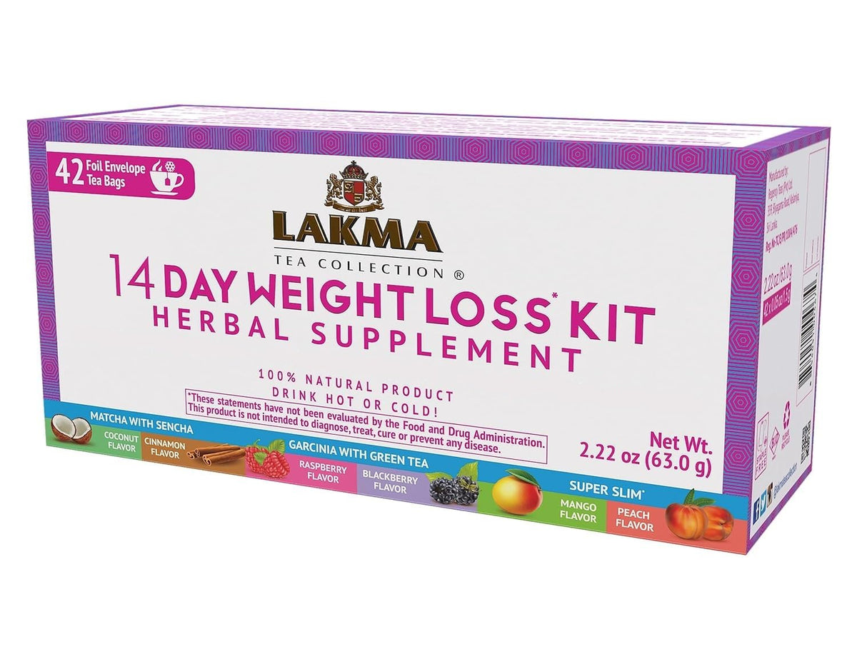 HYLEYS Lakma kit 14 jours – thé vert, soutien possible à la perte de poids.