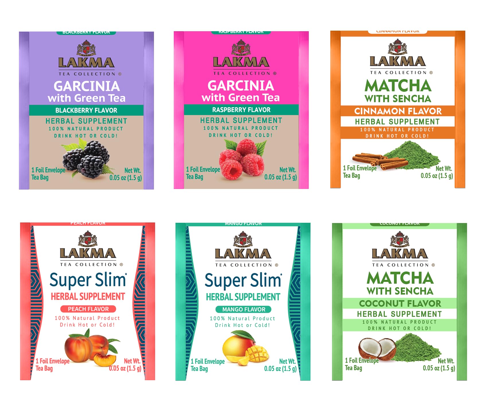 HYLEYS Lakma sachets en enveloppe aluminium – fraîcheur et praticité.
