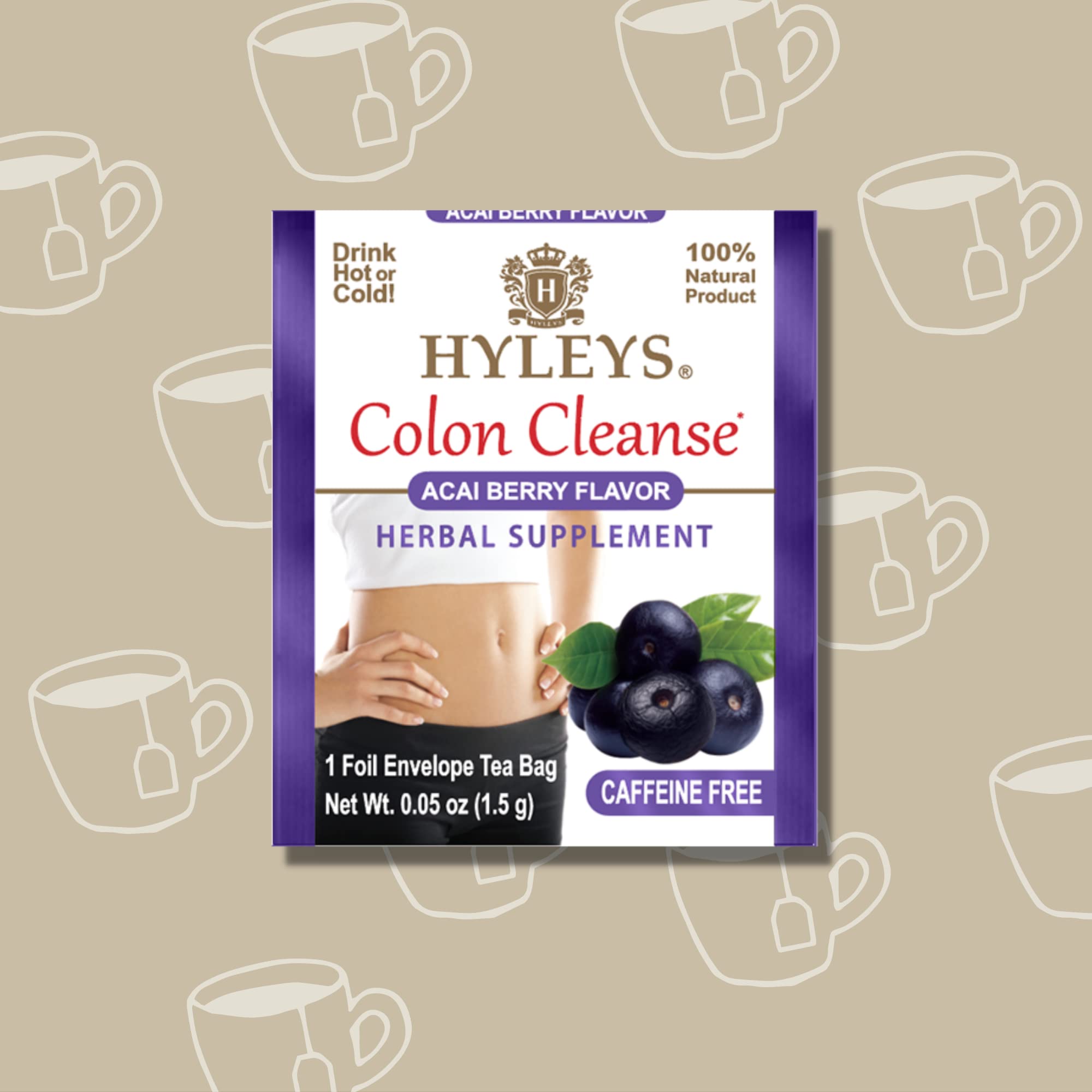 Hyleys Détox Colon Acai Baie - programme de 15 jours pour une pause detox.