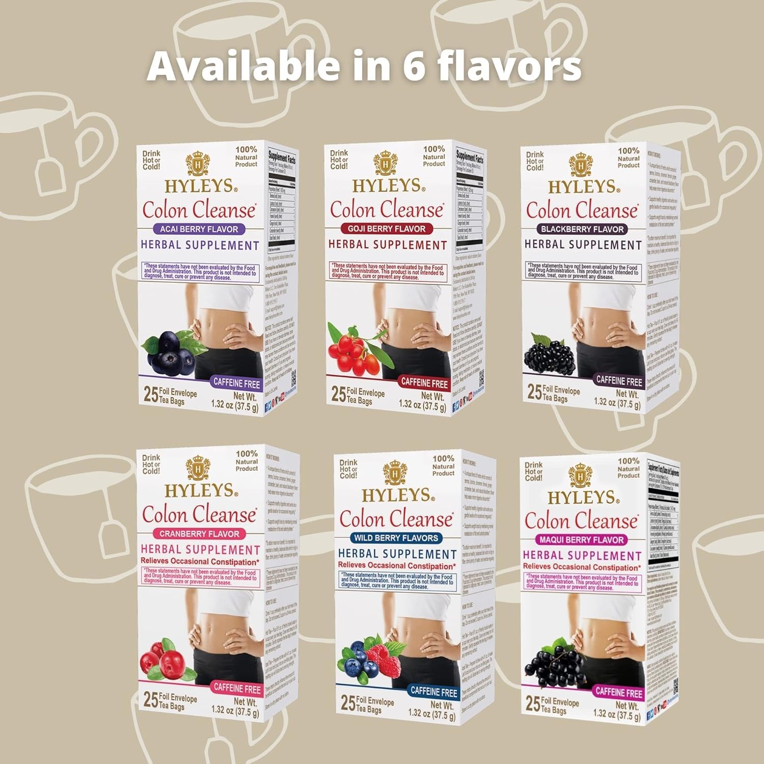 Hyleys Détox Colon Acai Baie - équilibre digestif grâce à cette infusion.