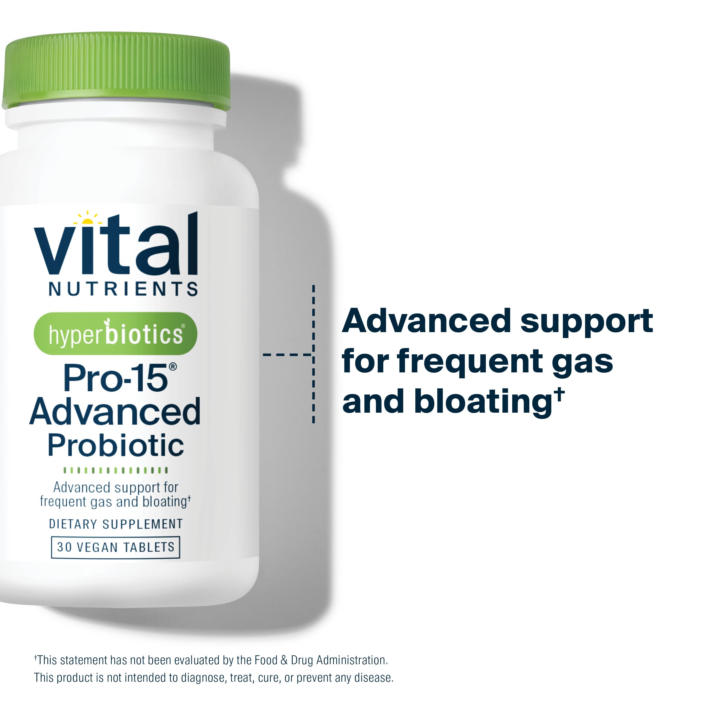 Hyperbiotics Pro-15: kiwifruit comme ingrédient clé, idée sophistique pour le confort digestif.