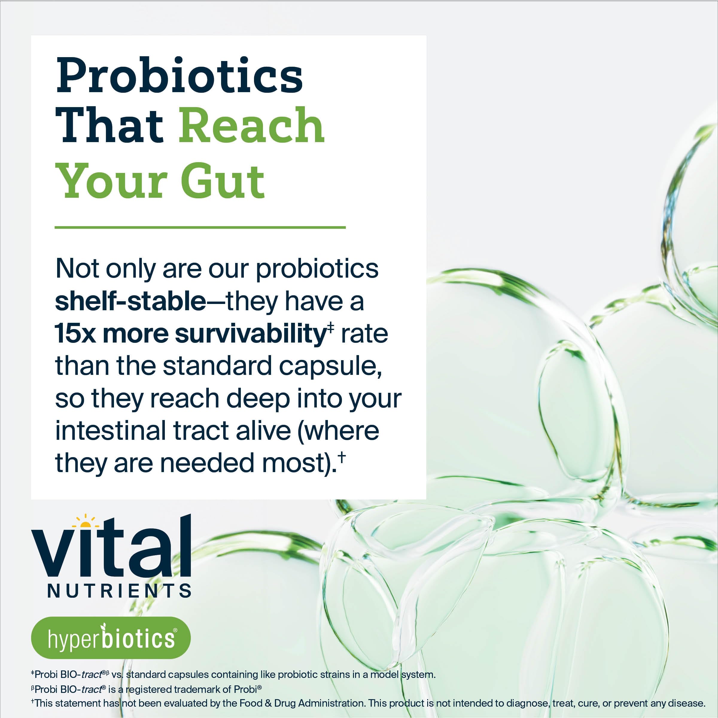 Hyperbiotics Pro-15: technologie de libération dans le temps, survie potentielle des probiotiques.