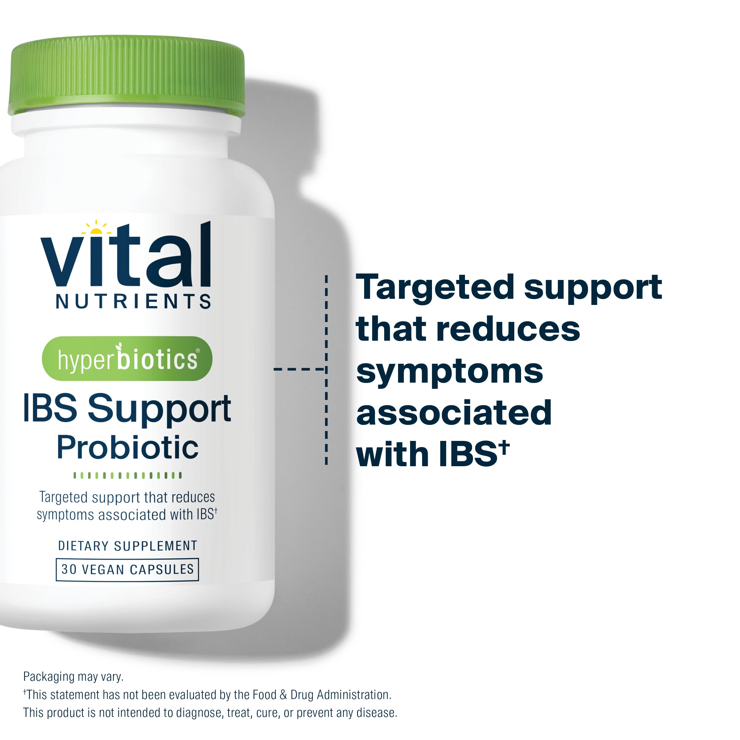 Hyperbiotics Vital Nutrients IBS Probiotic – Image des ingrédients et tableau nutritionnel.