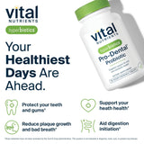 Hyperbiotics Vital Nutrients Pro Dental – menthe sans gluten et facile à prendre.