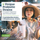 Hyperbiotics Vital Nutrients Pro Dental – formulation vegan et adaptée à divers régimes.
