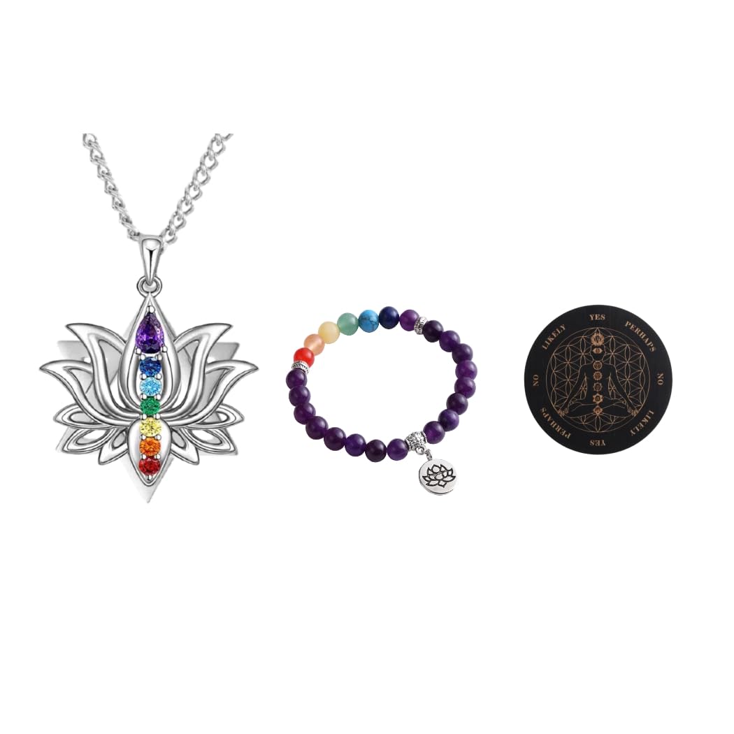 Hypiisan collier chakra troisieme-oeil, favorise la clarté lors des méditations quotidiennes