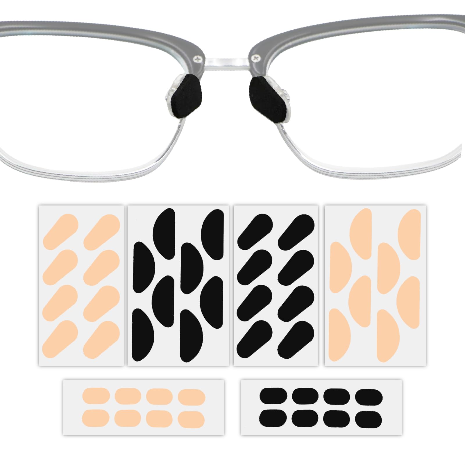Coussins nez lunettes Type D HYSENE pour un confort durable