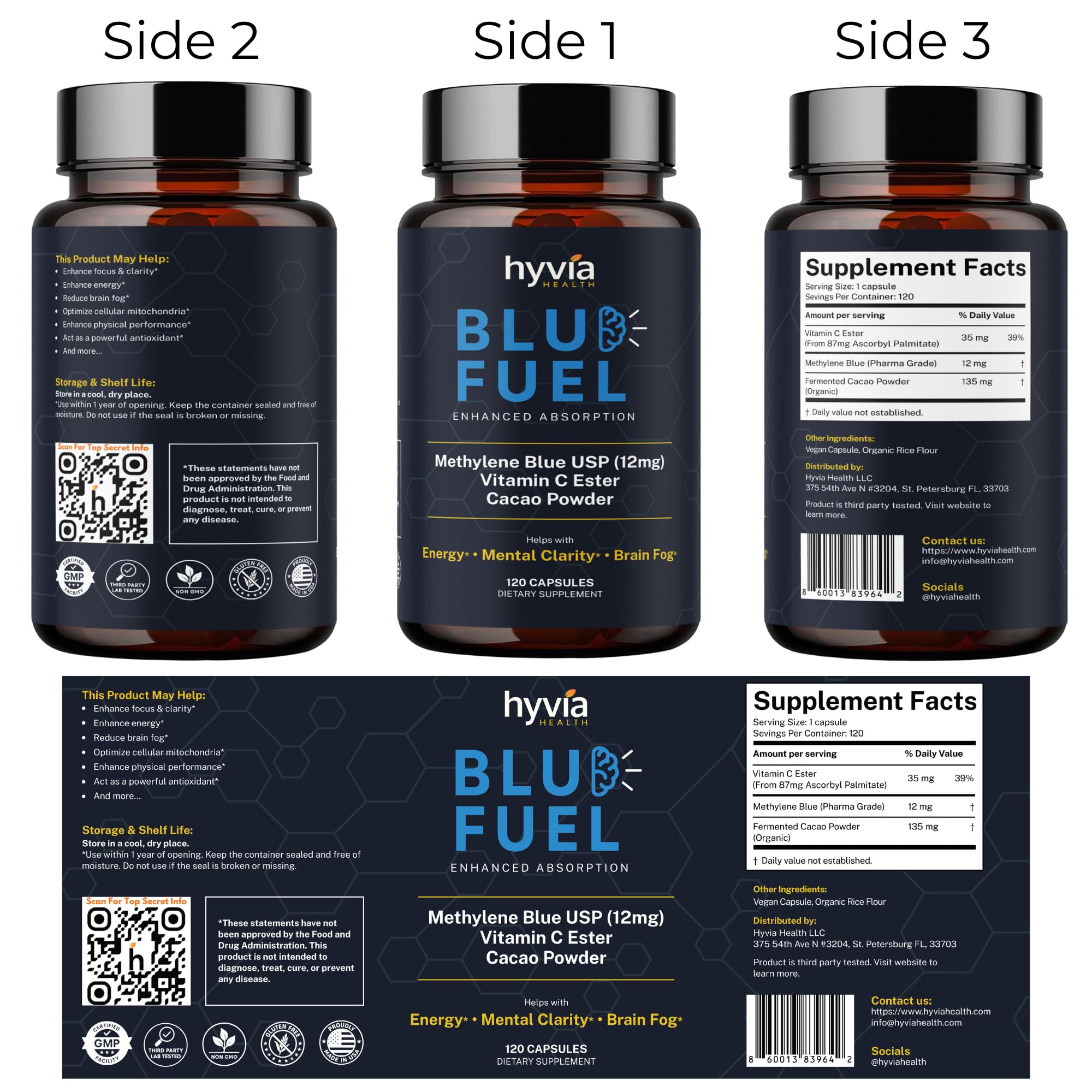 Hyvia Health dosage capsules sans fuite, utilisation propre et pratique.