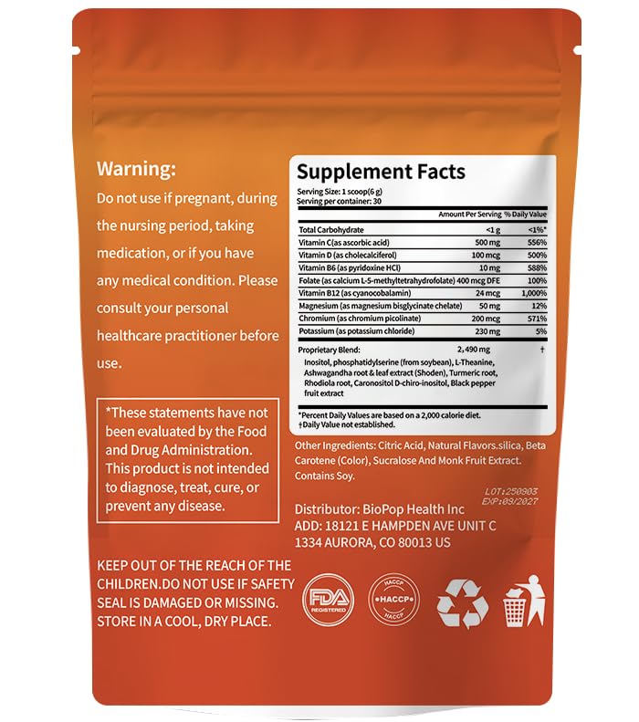Hywebvctok boisson relaxation concentration – goût orange agréable pour votre routine.