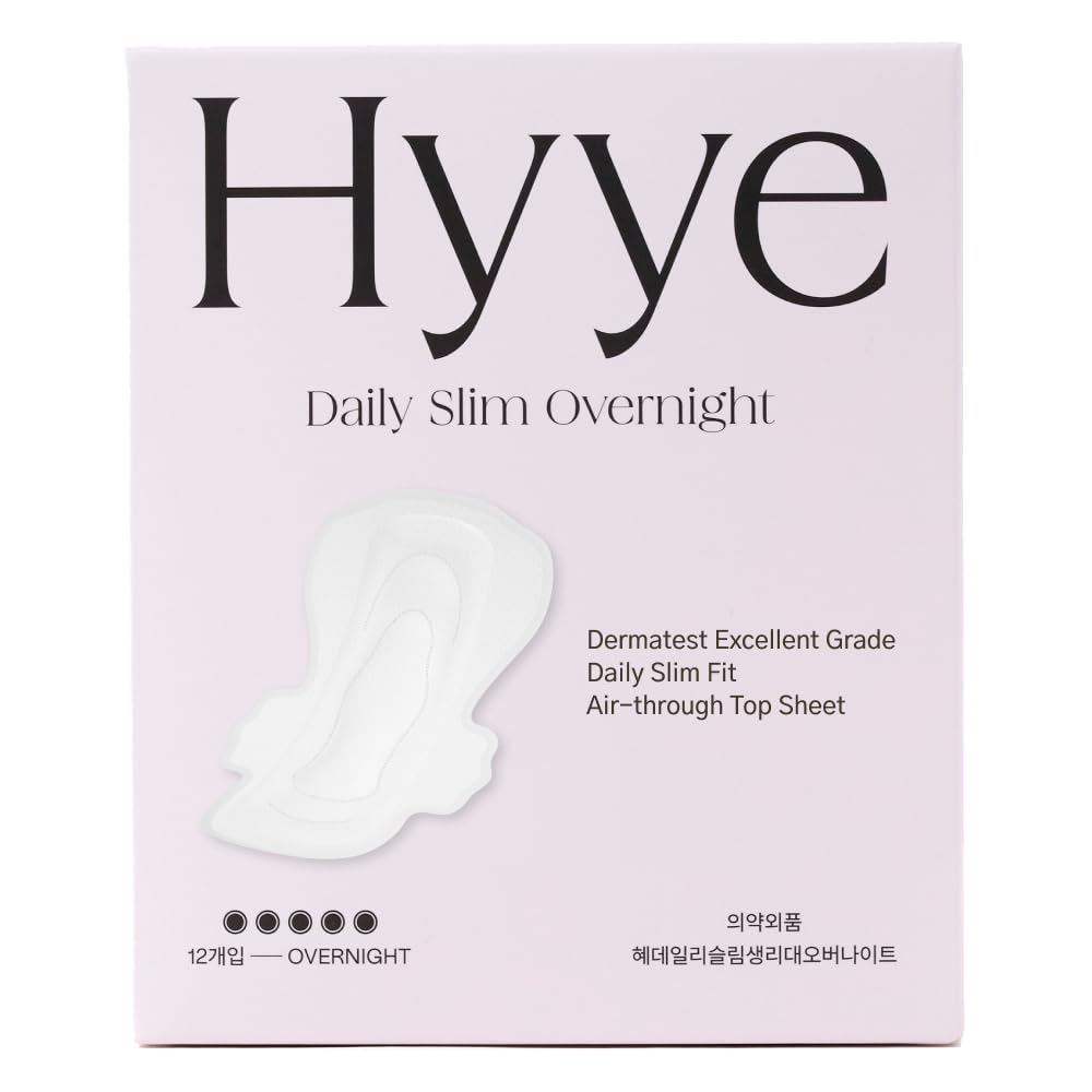 Hyye serviettes hygiéniques ailées ultra-minces pour la nuit, absorption élevée.