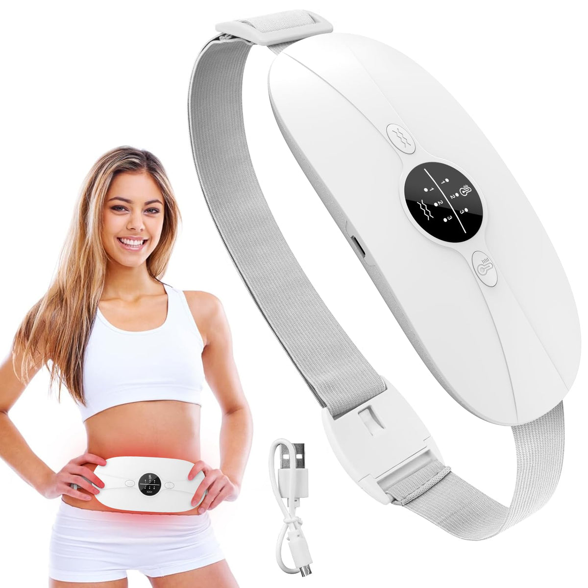 La ceinture chauffante rapide HZD offre un réconfort immédiat autour du ventre.