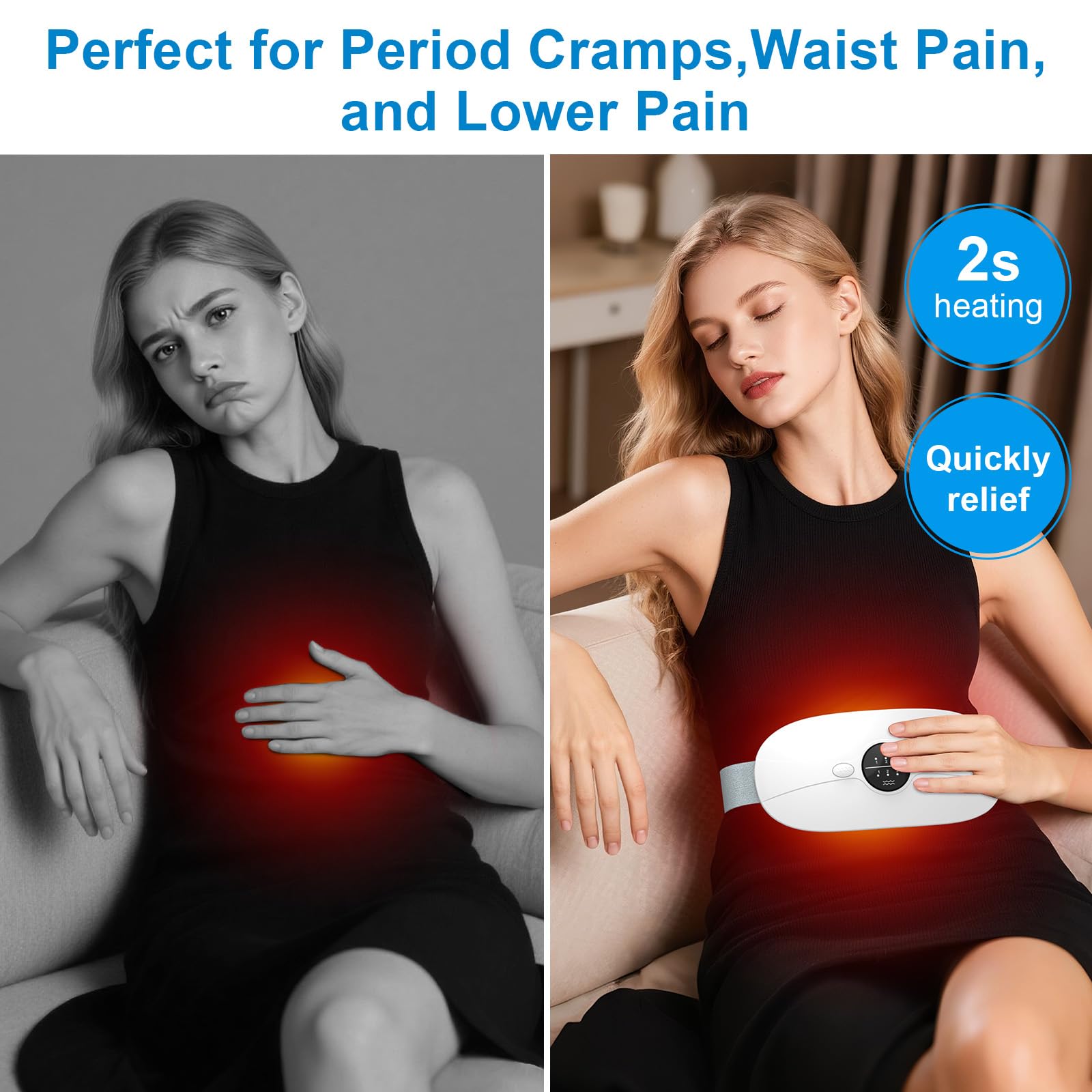 HZD ceinture thermique à trois niveaux pour une chaleur personnalisable.