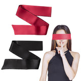 HZMM masque satin Sommeil duo noir et rouge, confort léger pour dormir en voyage