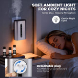 Diffuseur HZQVA avec minuterie de 8h, programmation simple.