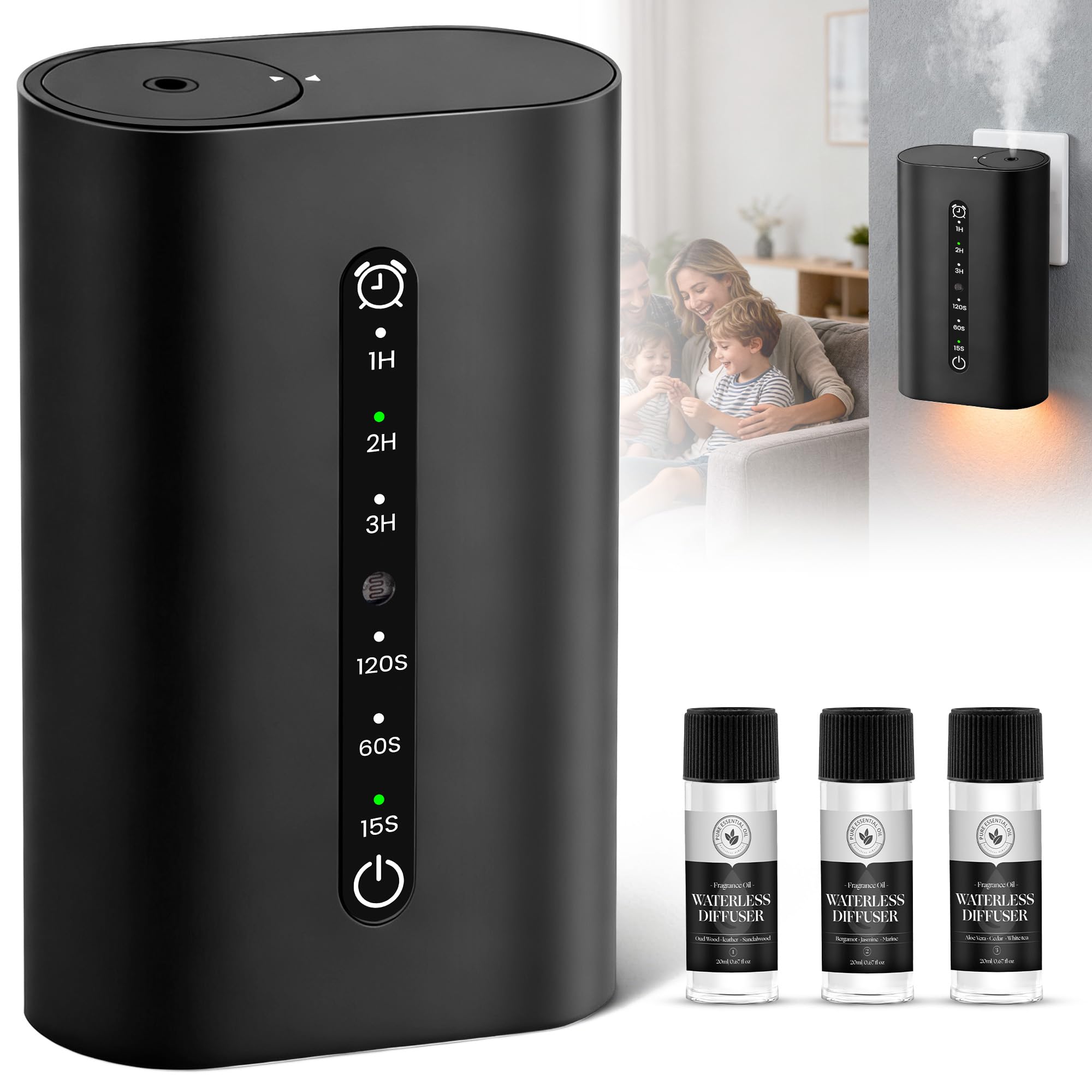 HZQVA diffuseur d'arômes branché sur prise pour ambiance durable