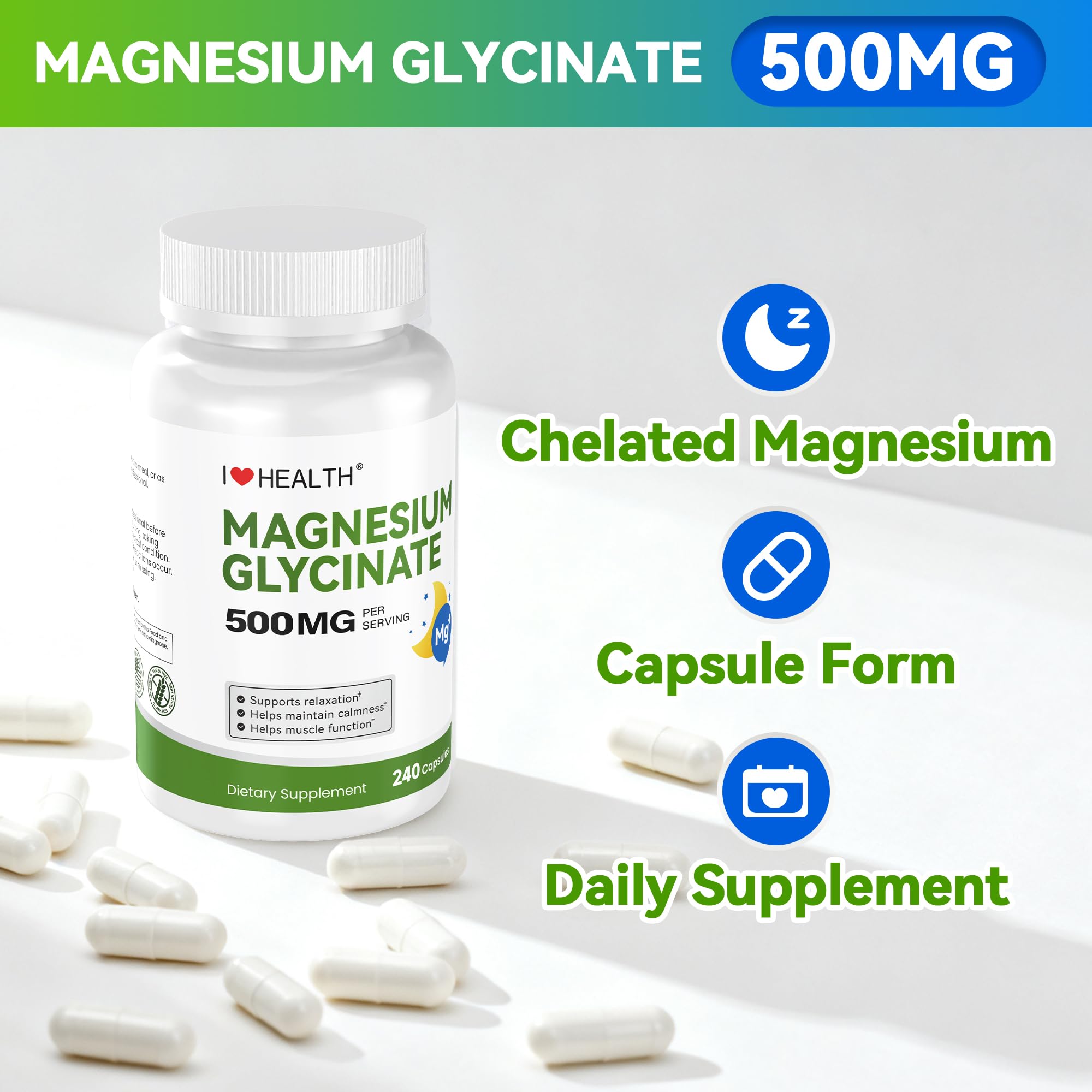 I LOVE HEALTH Fabrique aux Etats-Unis: produit conforme GMP
