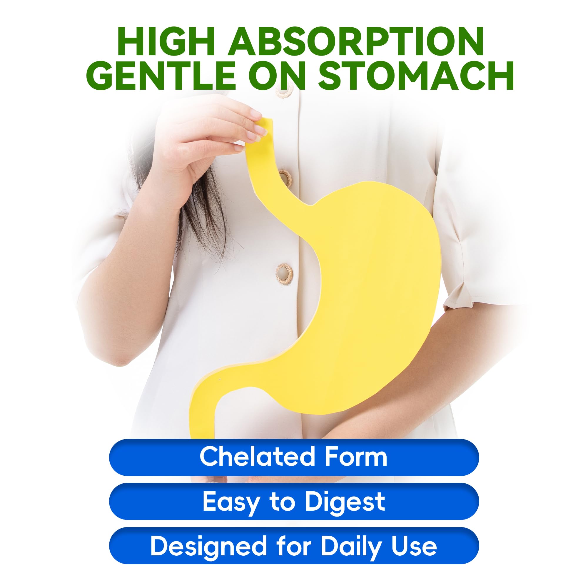 I LOVE HEALTH Magnésium Glycinate: absorption élevée pour soutien relaxant