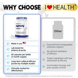 I LOVE HEALTH NMN – formulation vegan sans gluten et sans soja.