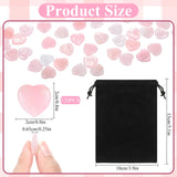 IANFAN coeurs quartz rose à glisser dans la poche pour apaiser l'esprit