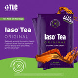 IASO Iaso Tea Original, tasse servie froide, boisson rafraîchissante.