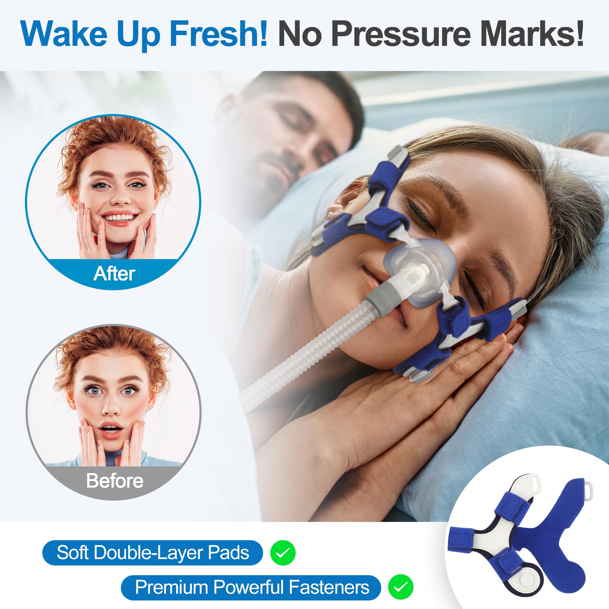 Coussin nasal en tissu IBEET pour AirFit N20, confort durable.
