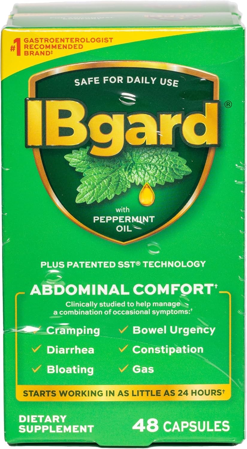 IBgard – gelules menthe poivrée ultrapurées, soutien potentiel au confort digestif