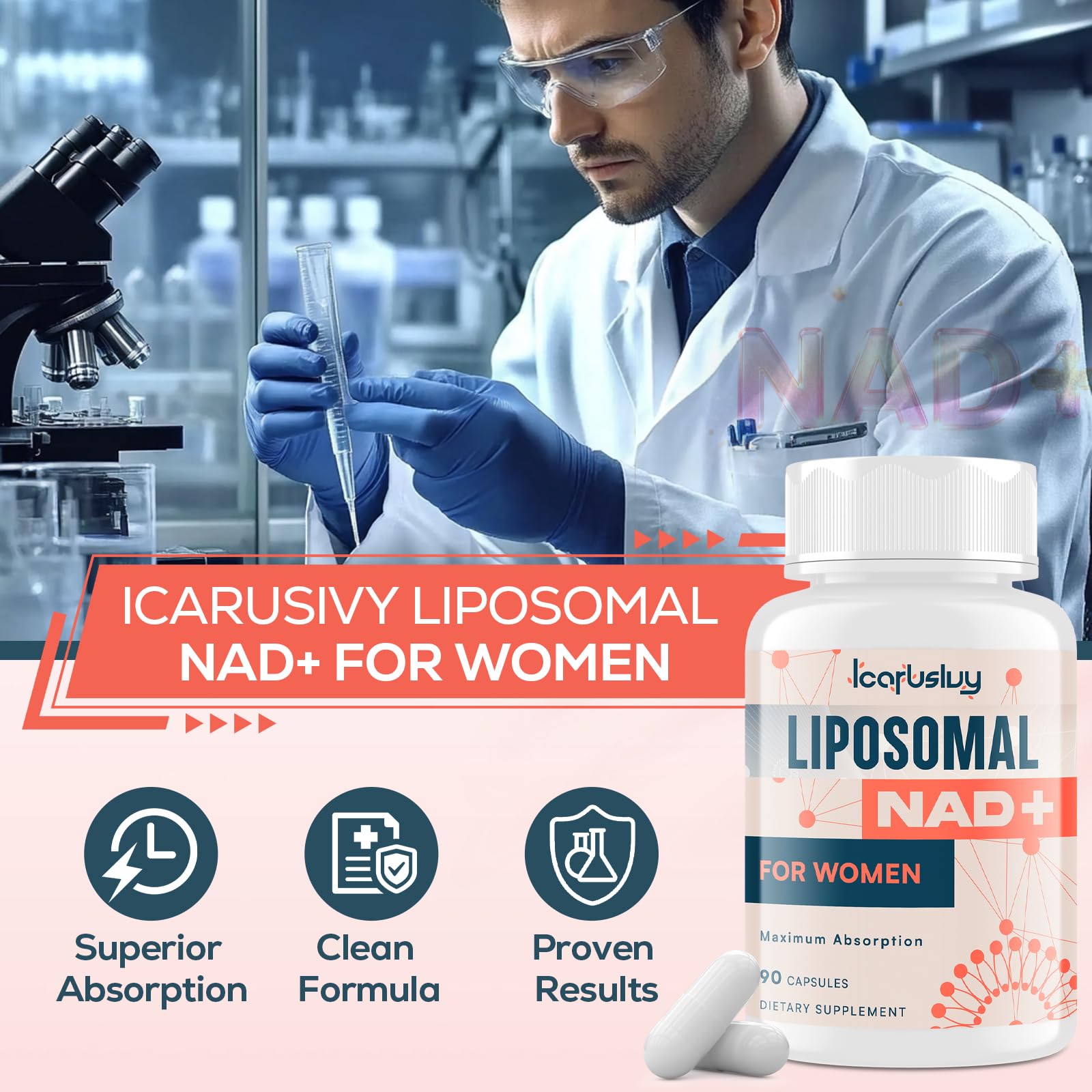 IcarusIvy utilisation quotidienne NAD; routine simple et pratique.