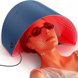 Masque Icbgre avec lumière rouge sur le visage pour revitaliser l'éclat.