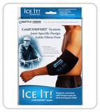 Ice It! MaxCOMFORT Etui velcro élastique: housse ajustable pour maintien confortable.