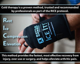Ice It! MaxCOMFORT — refroidissement prolongé d'environ 20 minutes.