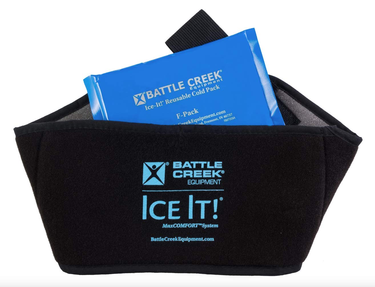 Ice It! MaxCOMFORT enveloppe cou-macheoire-sinus pour un confort ciblé apres effort