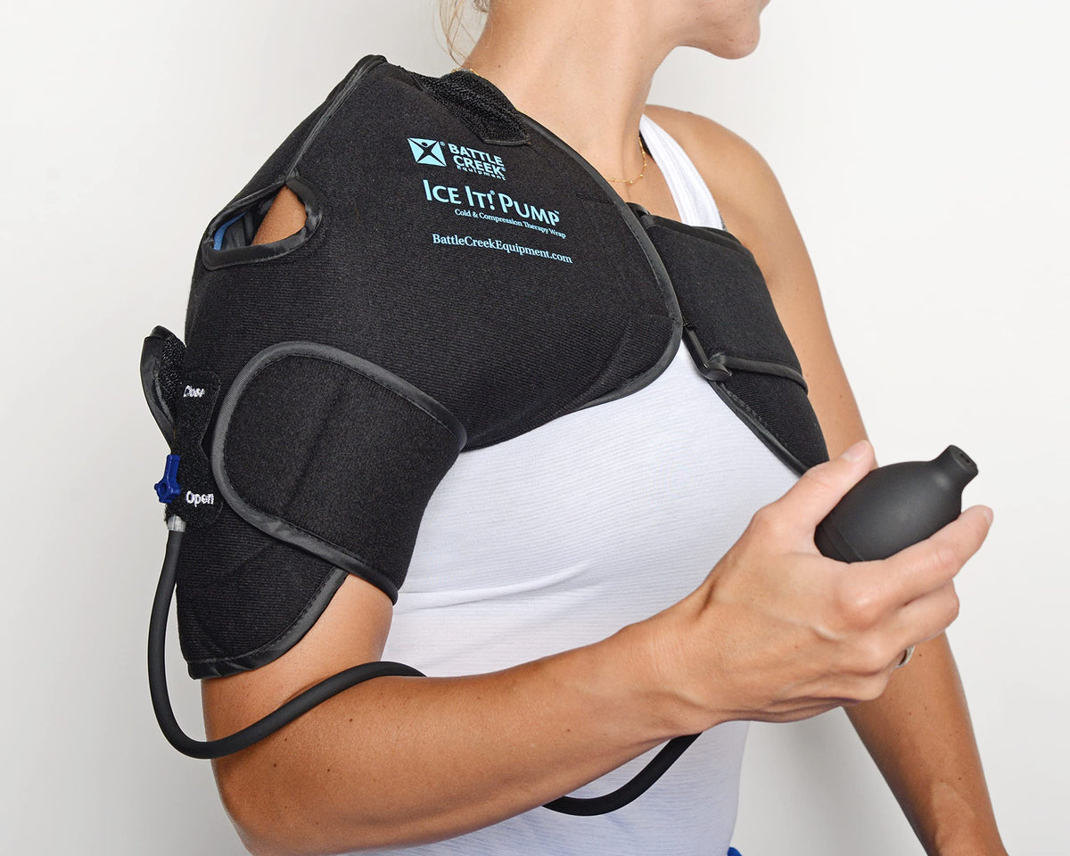 Ice It! pompe-froid-compression-epaule : pression ajustable pour soulagement ciblé.