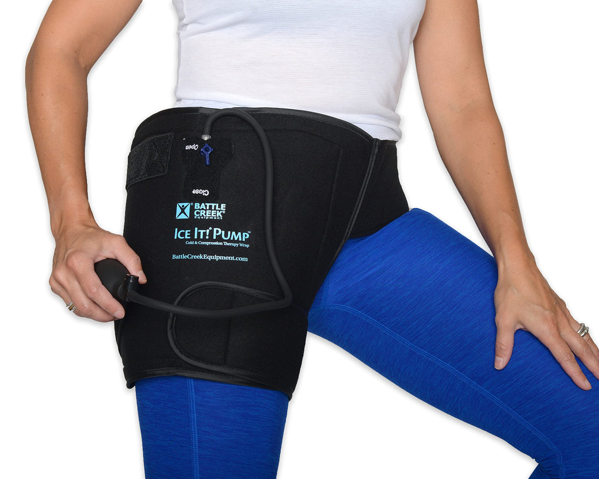 Ice It! Pompe froid-compression hanche, pression constante pour un confort ciblé
