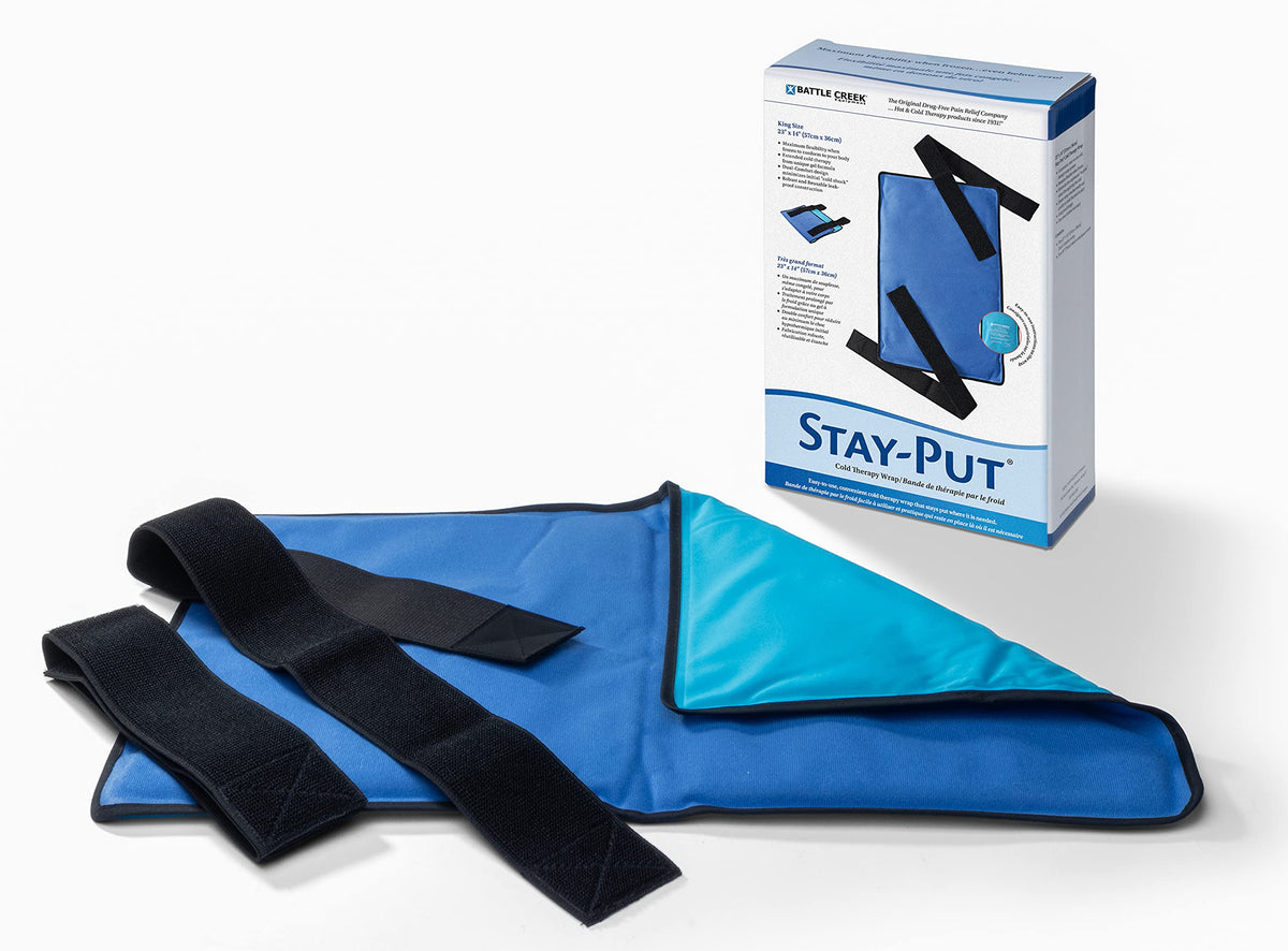 Ice It Stay-Put King sur pompe-confort montrant l’ajustement personnalisable