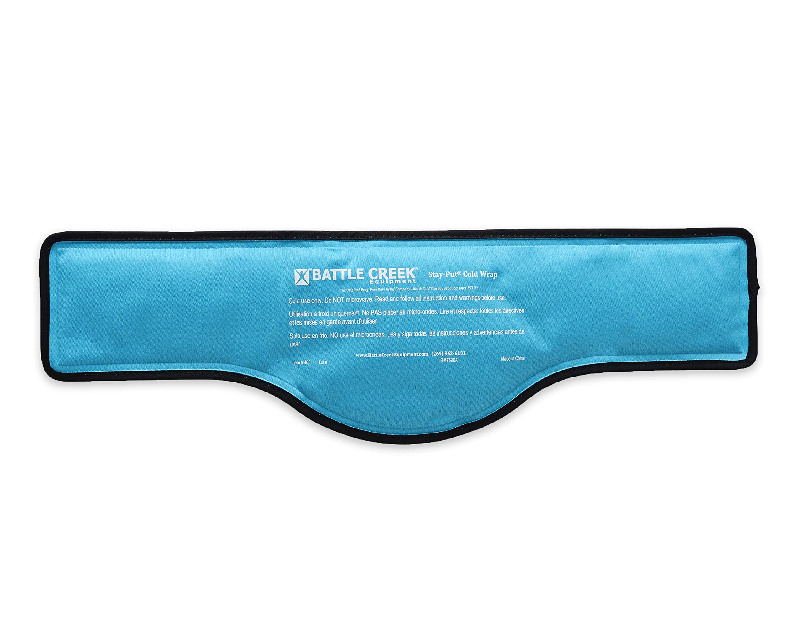 Ice It Stay-Put pack gel flexible: gel qui épouse les contours du corps.