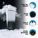 Ice Shaker agitateur twist-on assure un mélange homogène et silencieux.
