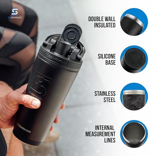 Ice Shaker avec agitateur twist-on pour mélanger sans effort et sans bruit.