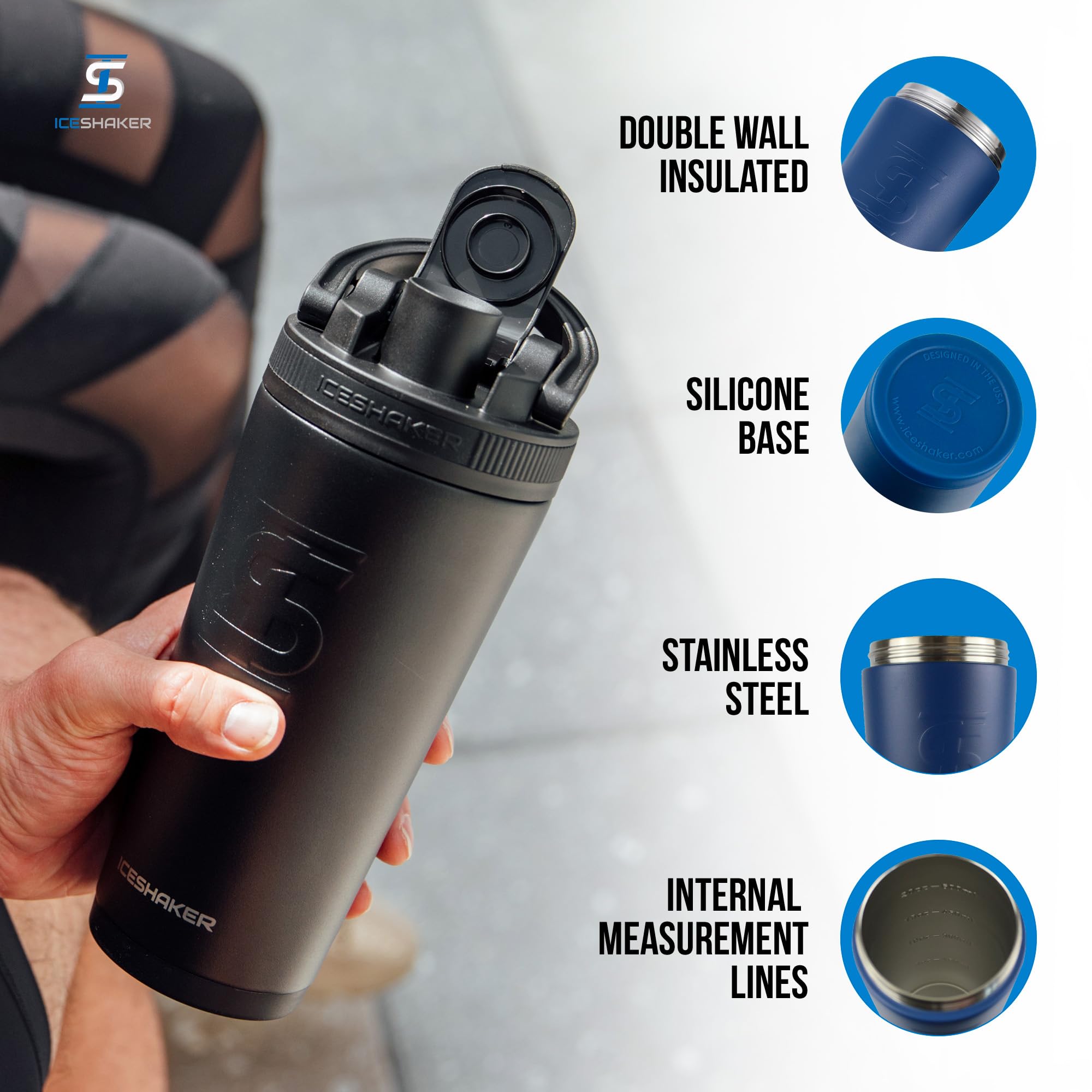 Ice Shaker – Agitateur vissé pour un mélange fluide et silencieux.