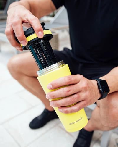 Ice Shaker Fruit Infuser sur bouteille 36oz avec herbes pour arômes riches
