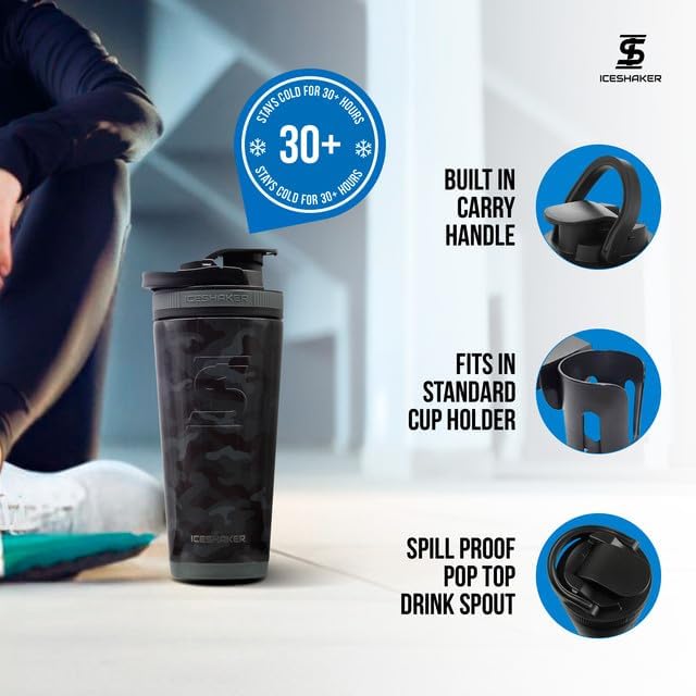 Ice Shaker avec infuseur fruits optionnel pour eau aromatisée maison.