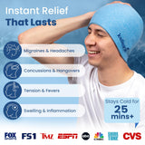 IceBeanie avec gel tech pour un soulagement durable lors des migraines.