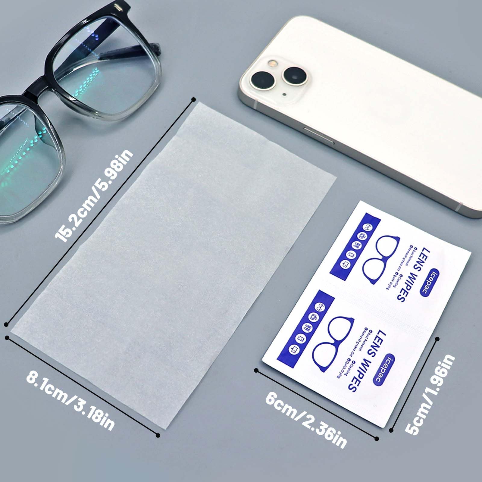 Icepac lingettes formule anti-traces sans rinçage respectant les surfaces sensibles.