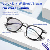 Icepac lingettes utilisation en poche pour lunettes toujours propres.