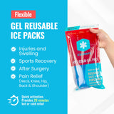 Application genou et coude avec IceWraps pour une utilisation ciblée.