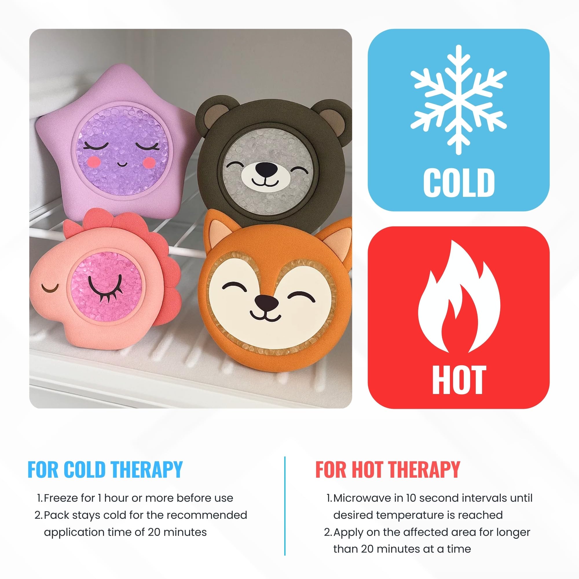 IceWraps compresse en forme d ours; pratique pour les bobos quotidiens des enfants.