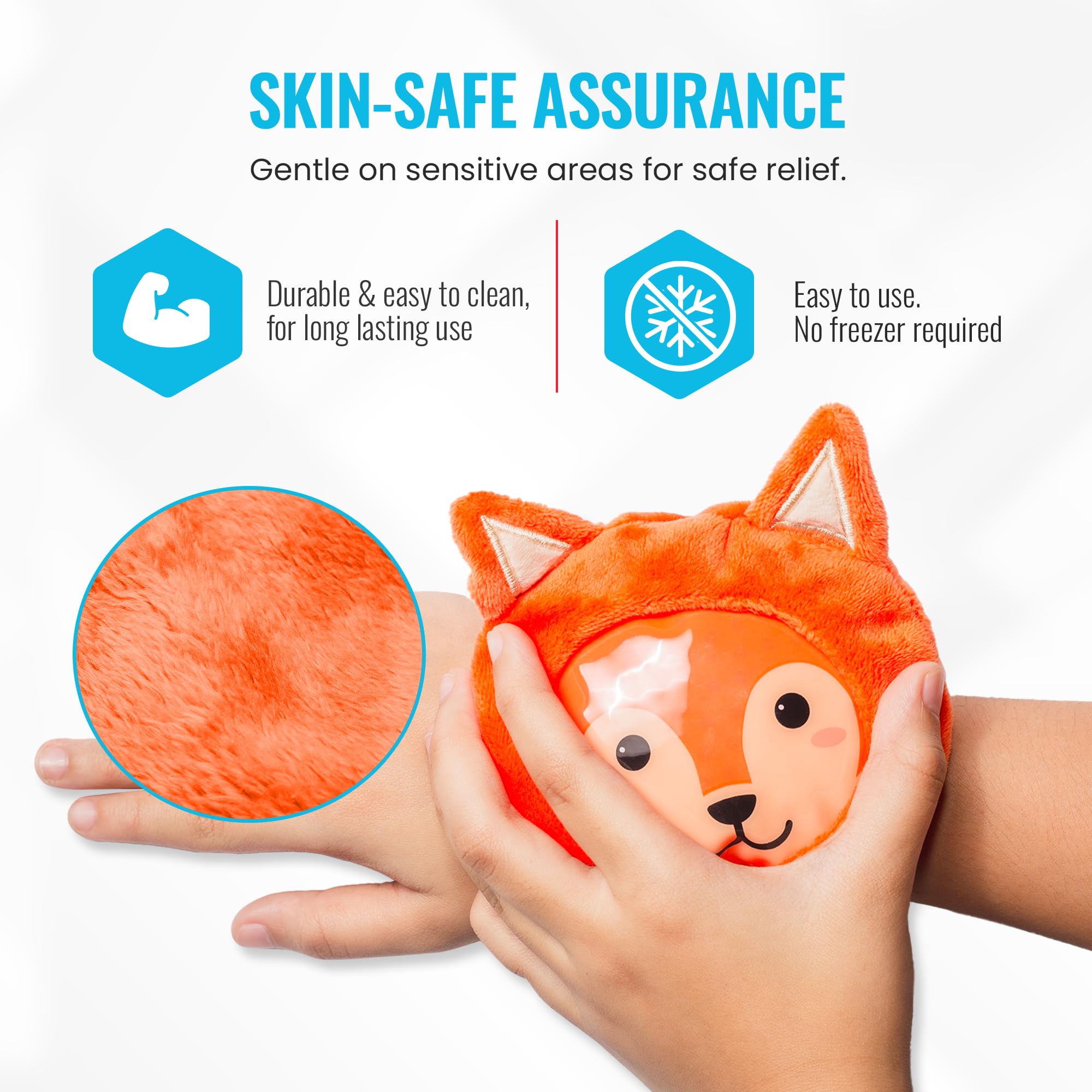 IceWraps doudou-renard : thérapie ciblée pour douleurs mineures et inflammations locales.