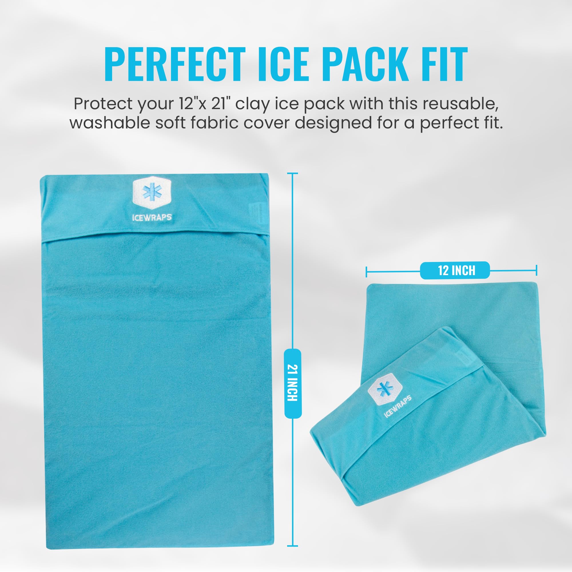 ICEWRAPS Extra Cover 12x21 compatibilite-argile : utilisable avec packs ICEWRAPS.